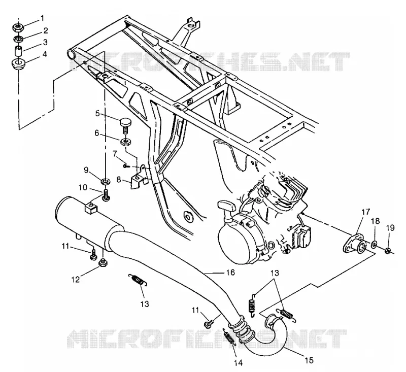ABGASSYSTEM XPLORER 300 W969130 (4935903590A012)