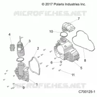 ENGINE, GENERATOR COVER HVAC