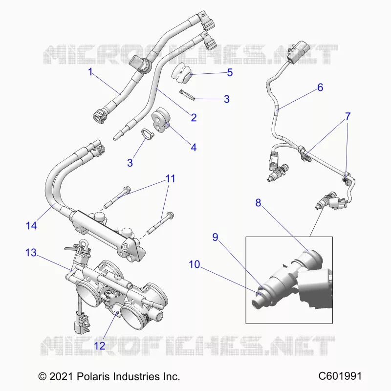 KRAFTSTOFFSYSTEM, RAIL, LINES AND THROTTLE BODY