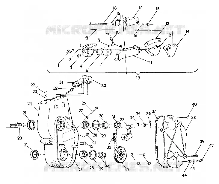 BREMSE and Kettenkasten 440 XCR (4921352135021A)