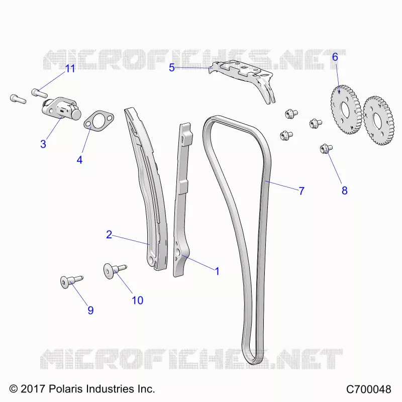 CAM CHAIN AND TENSIONER