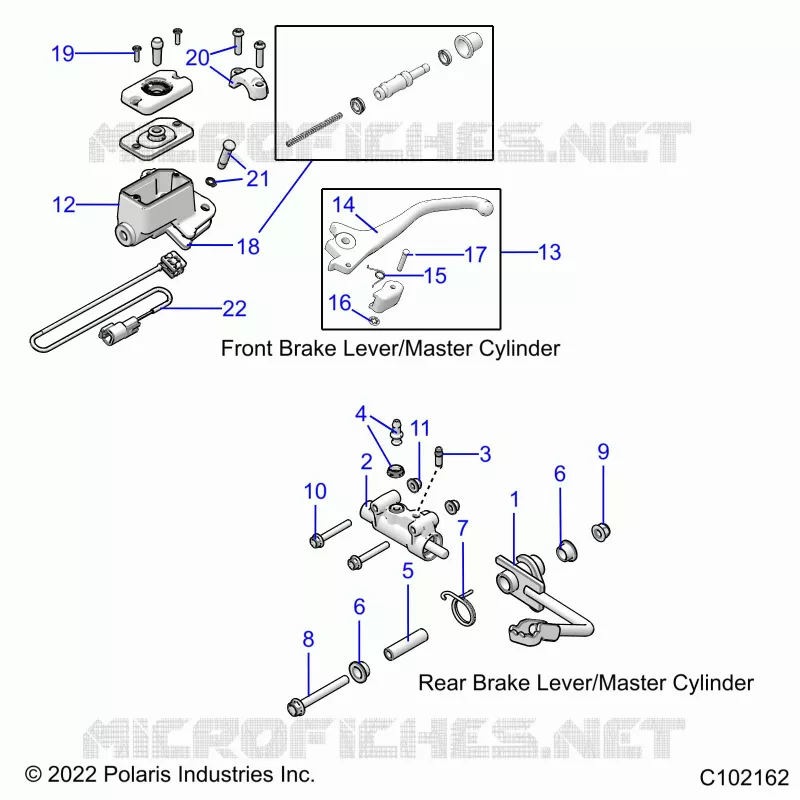 BRAKES, BRAKE LEVERS AND MASTER CYLINDERS