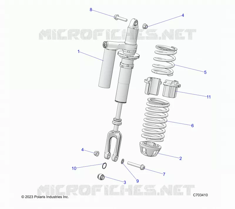 SUSPENSION, FRONT SHOCK MOUNTING
