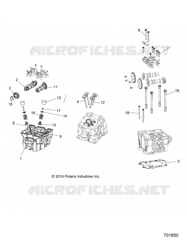 ZYLINDER HEAD, CAMS AND VALVES