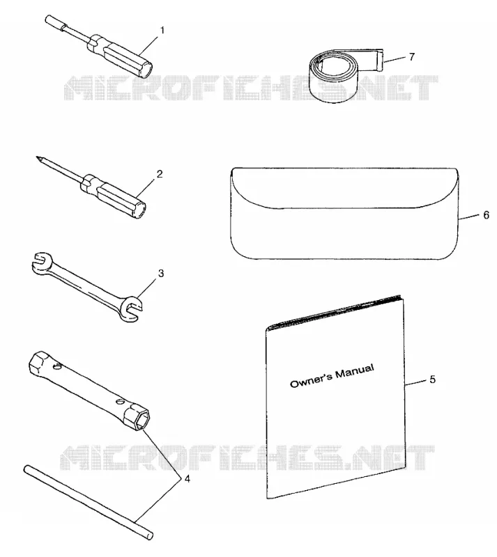 TOOL KIT 700 RMK 0970966, 700 SKS 0970566, AND EUROPEAN 700 SKS E970566 (4938573857C014)