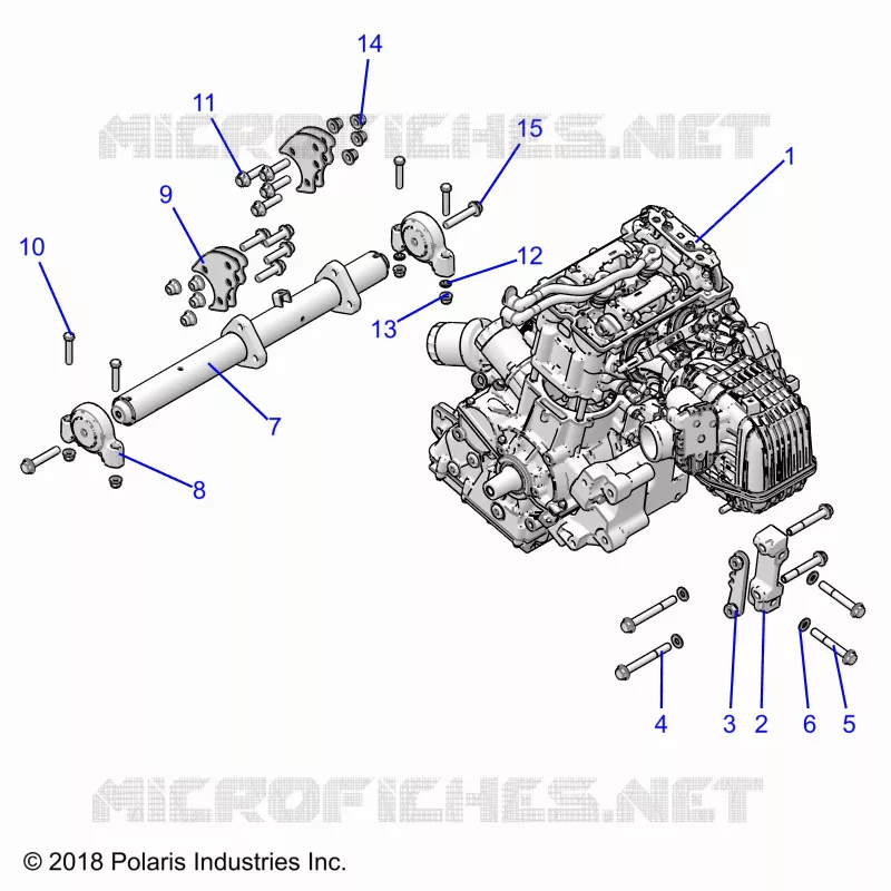 MOTOR, MOUNTING & LONG BLOCK