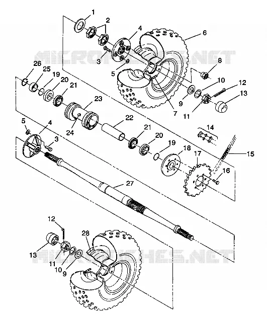 HECKANTRIEB ASSEMBLY 6X6 350L S938739 (4924362436036A)