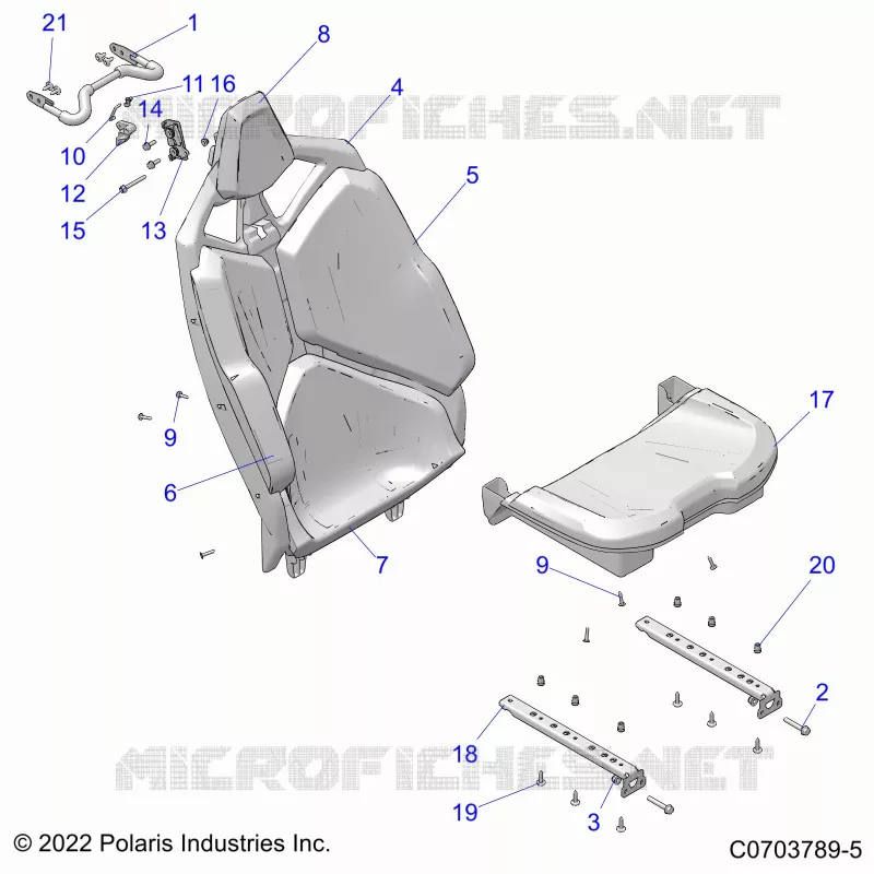 SITZ ASM.,REAR