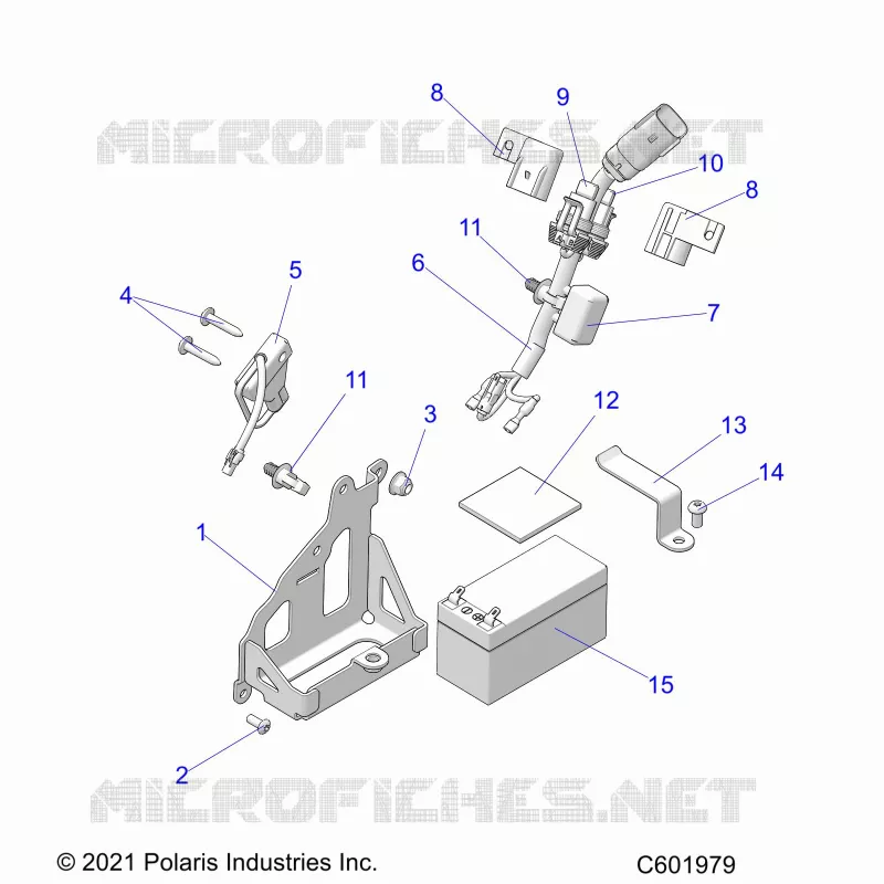 ELEKTRIC, BATTERY, MANUAL START POWER UP COMPONENTS