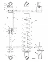 SUSPENSION, FEDER TRACK (COIL OVER)