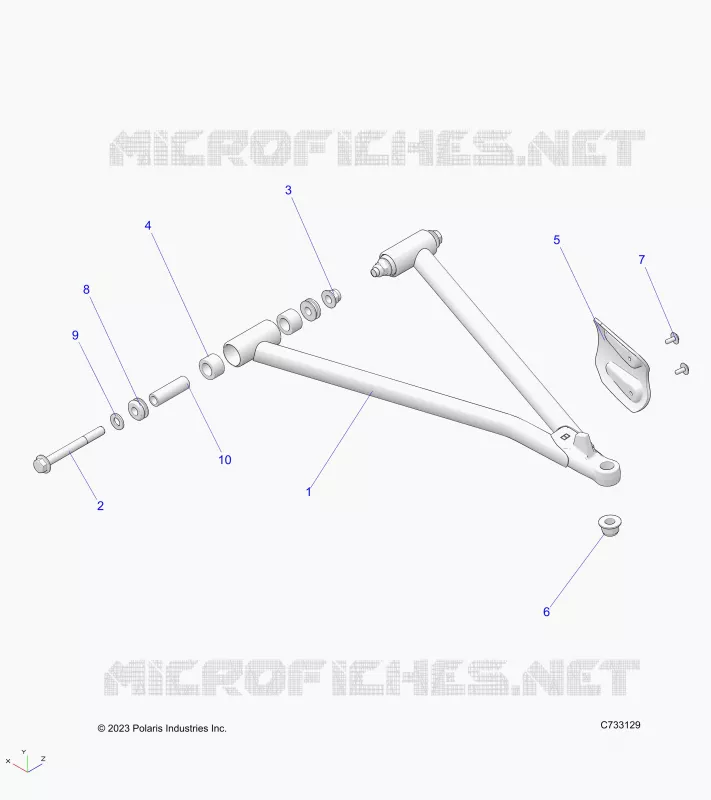 SUSPENSION, A-ARM AND STREBE MOUNTING