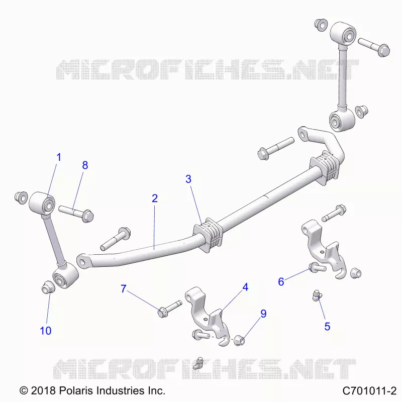 SUSPENSION, FRONT STABILISATORSTANGE- G21G4J99AW/BW (C701011-2)