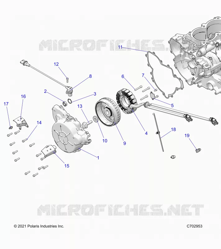 ENGINE, STATOR AND FLYRAD