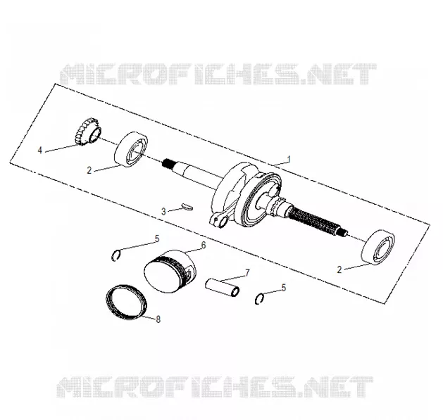 ENGINE, KURBELWELLE AND PISTON