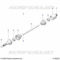 ANTRIEB, REAR DRIVE SHAFT