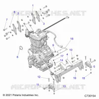 ENGINE, ÃŒBERTRAGUNG MOUNTING & LONG BLOCK