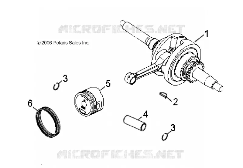MOTOR, KURBELWELLE AND KOLBEN