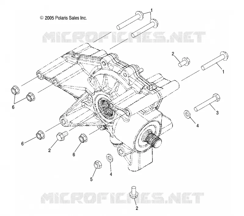 GETRIEBEGEHÄUSE MOUNTING, REAR