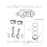 MOTOR, KURBELWELLE AND PISTON