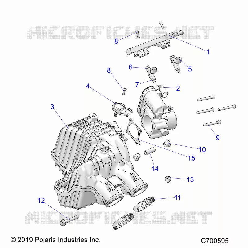 ENGINE, LUFTEINLASS MANIFOLD