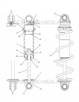 SUSPENSION, FRONT SHOCK TRACK (CLEAR COIL OVER)