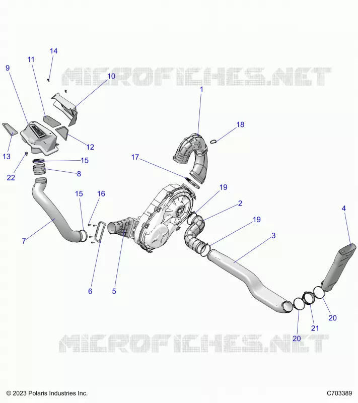 ANTRIEB, CLUTCH COVER, DUCTING