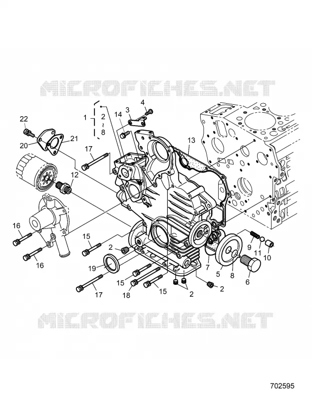 MOTOR, GEAR CASE
