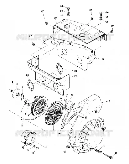 RÃŒCKZUG STARTER AND BLOWER HOUSING (4909520952020A)