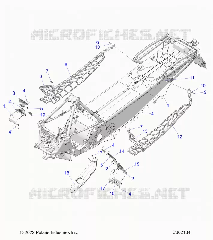 CHASSIS, CLUTCH GUARD, FOOTRESTS, AND RUNNINGBOARDS