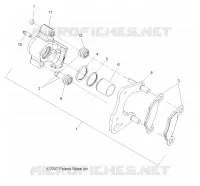 BREMSES, BREMSE BREMSZANGE VORNE (BUILT 11/11/09 AND AFTER)