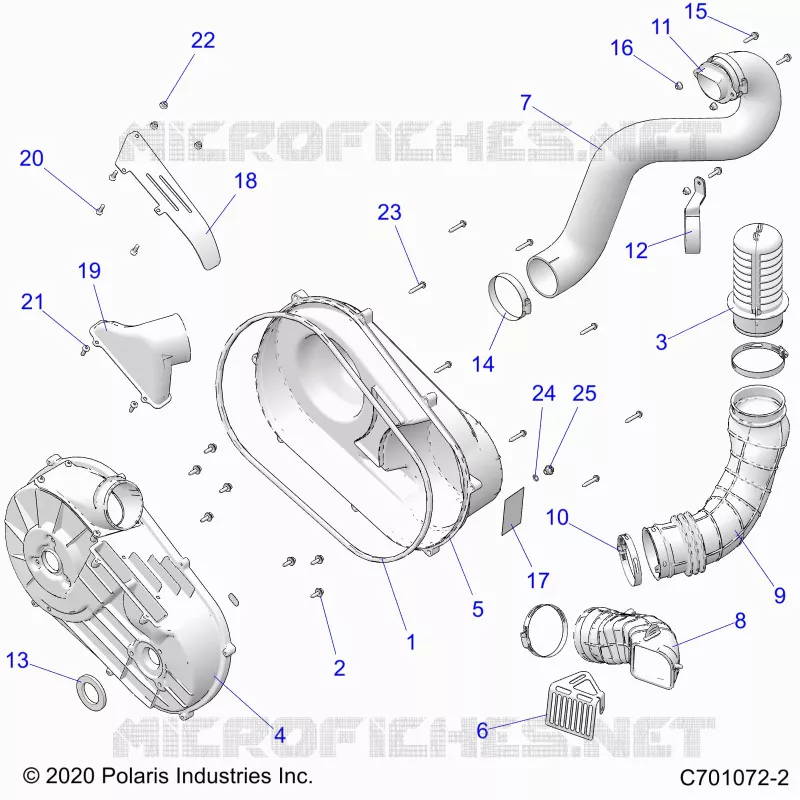 ANTRIEB, CLUTCH COVER AND DUCTING
