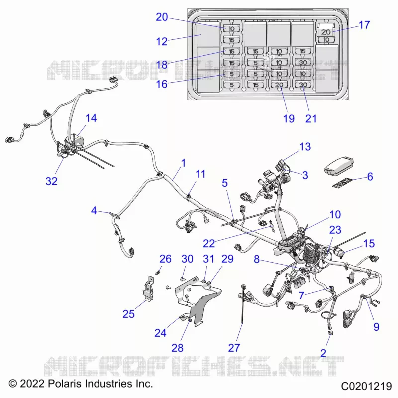 ELEKTRIC, MAIN WIRE HARNESS