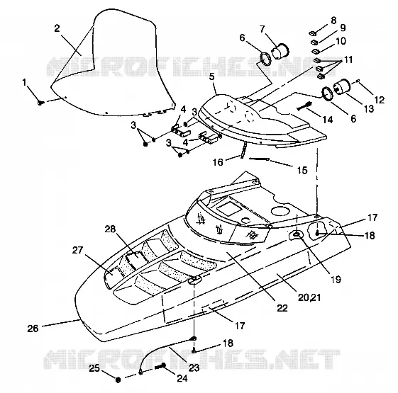 HAUBE ASSEMBLY 440 0942760 and 440 SKS 0942560 (4925072507005A)
