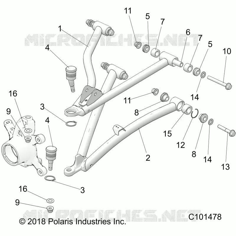 FRONT SUSPENSION A-ARMS