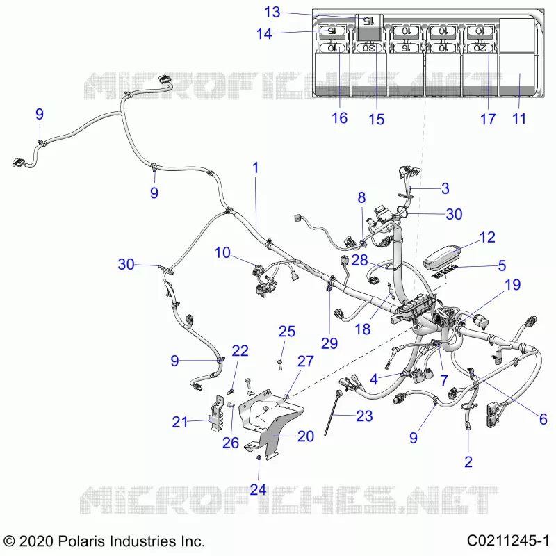 ELEKTRIC, MAIN WIRE HARNESS
