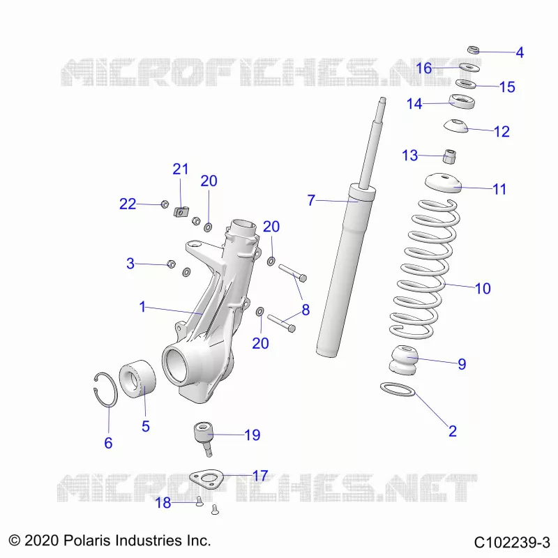 SUSPENSION, FRONT STRUT