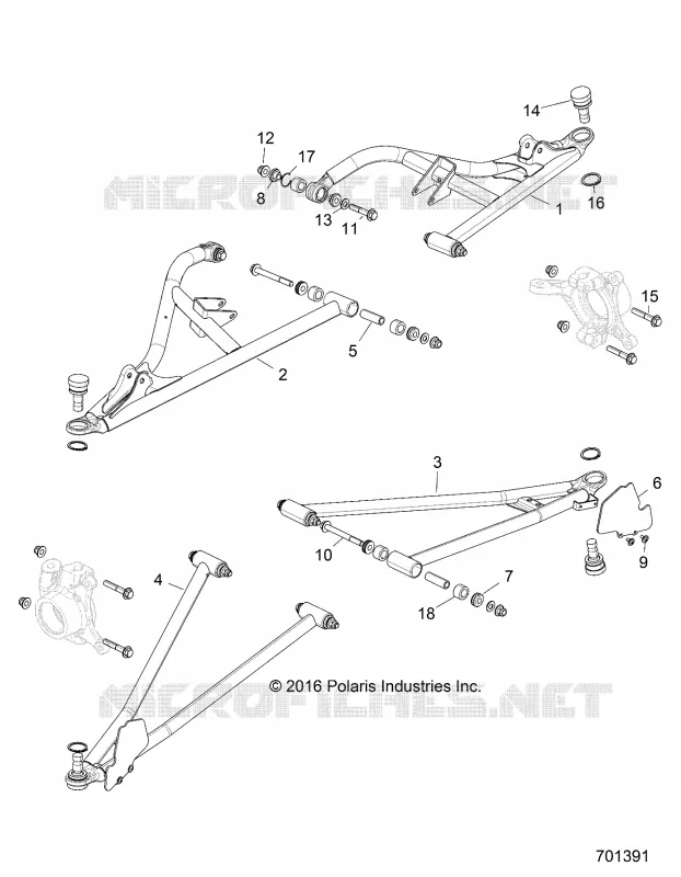FRONT SUSPENSION CONTROL ARMS