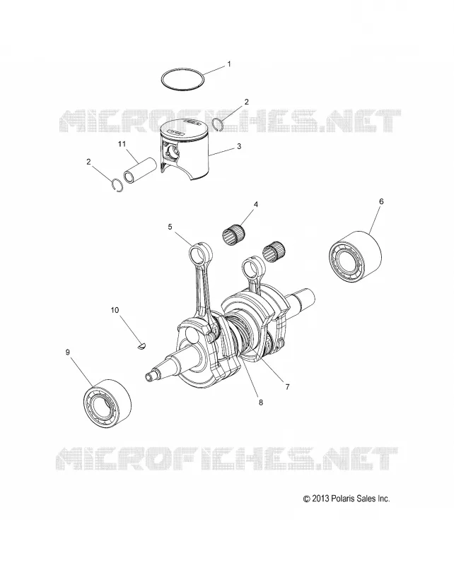ENGINE, PISTON AND KURBELWELLE