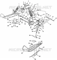 FRONT SUSPENSION AND SKI XLT LTD SP 0973776 (4940074007A013)
