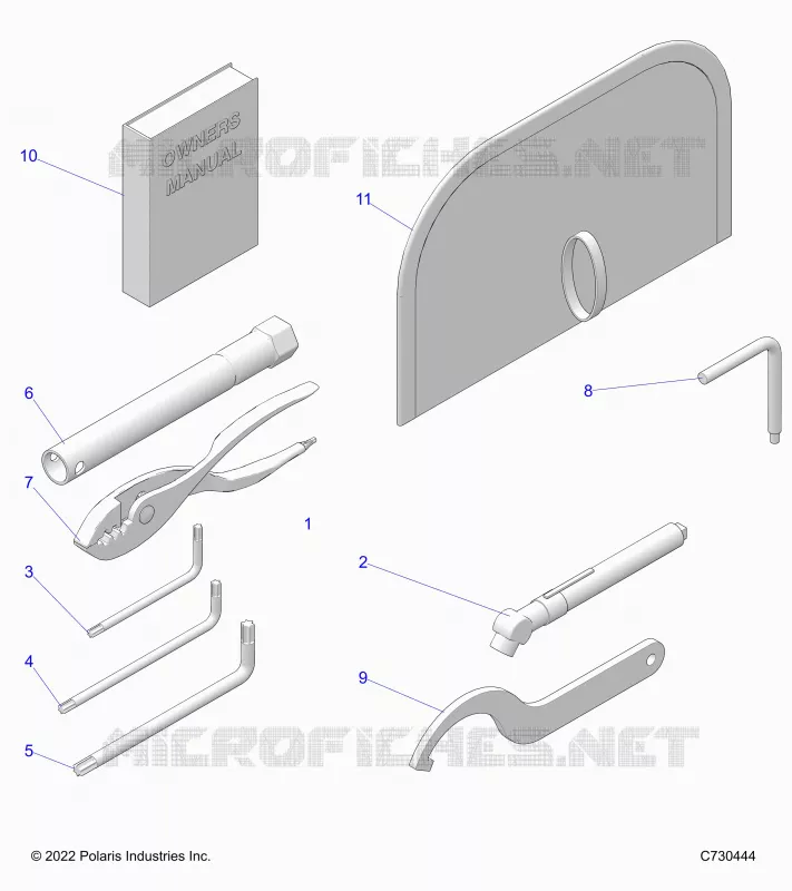 REFERENCES, TOOL KIT AND BEDIENUNGSANLEITUNGS -R23MAA57F1/SC1/C9/CK/F1/F9 (C730444)