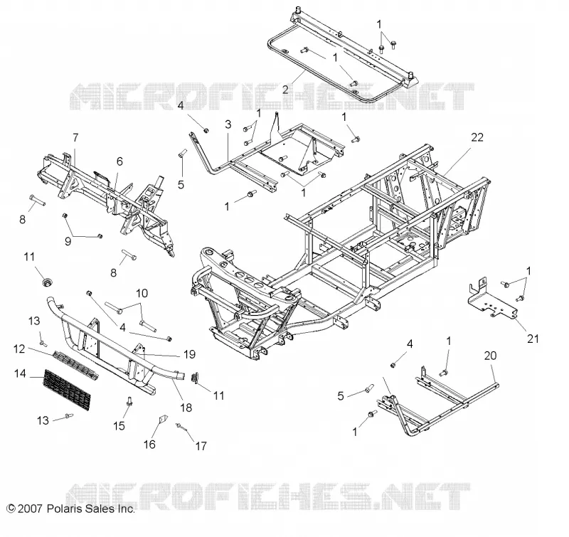 CHASSIS, RAHMEN AND FRONT BUMPER