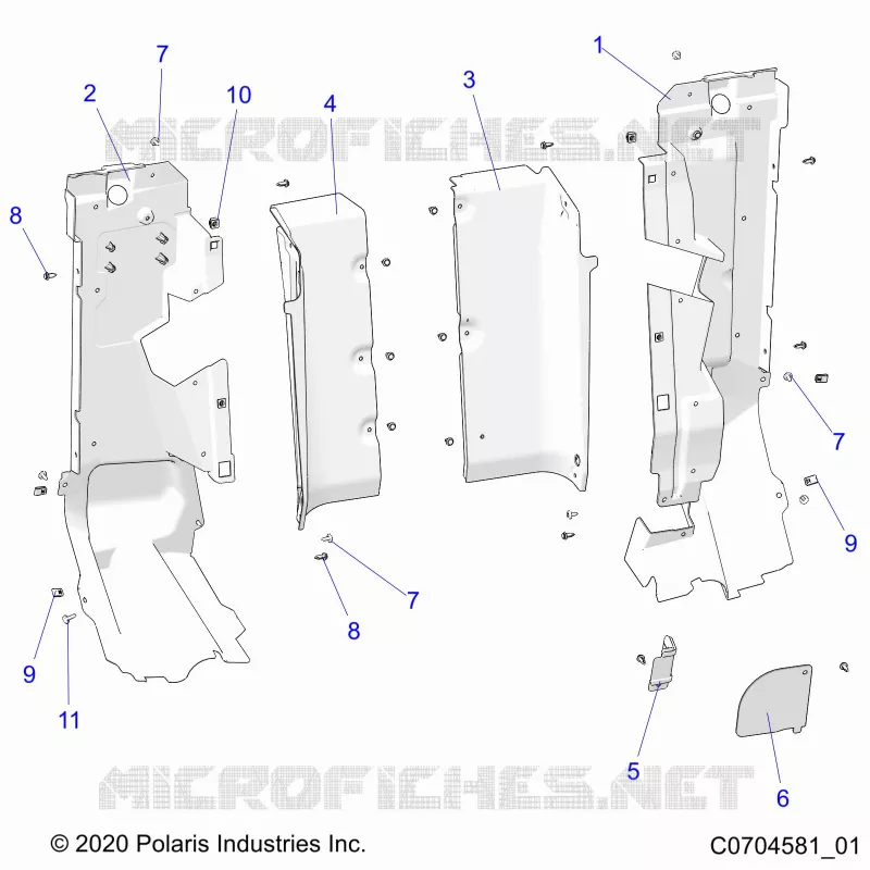 KAROSSERIE HINTEN CLOSEOFF, SIDE PANELS