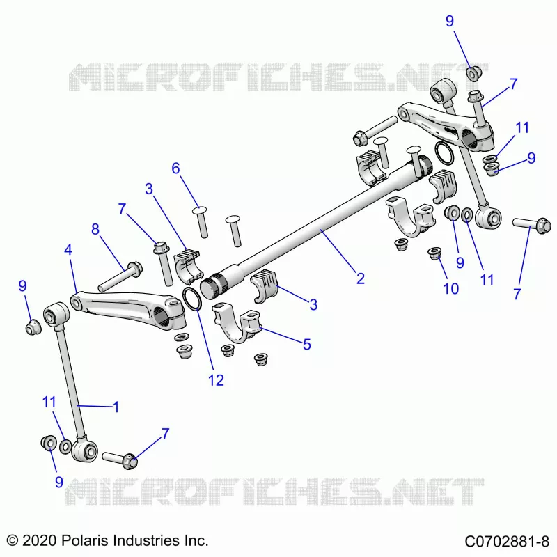 SUSPENSION, FRONT STABILISATORSTANGE