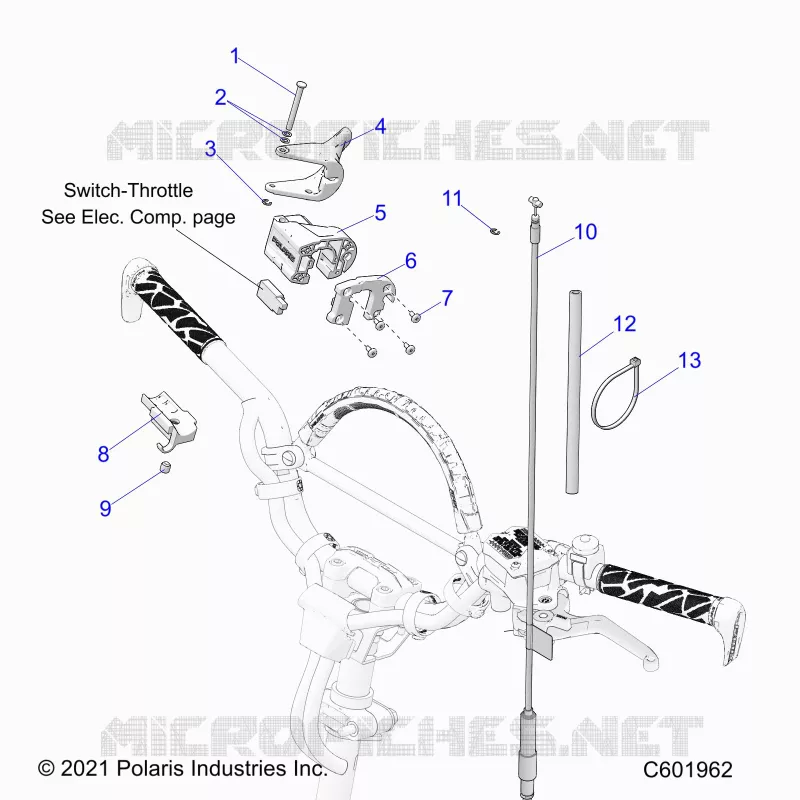 MOTOR, THROTTLE CONTROL ASM.