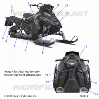 DECALS, BLACK SIDE PANEL W/ GRAY ACCENT- S22EFA8RS/EFB8RS (601535)