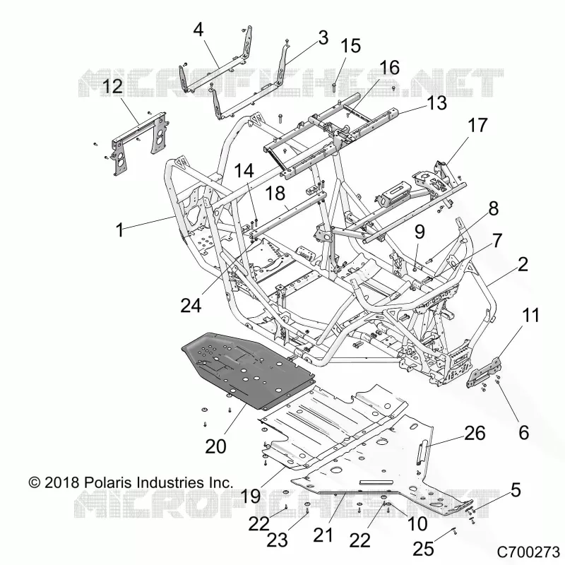 CHASSIS, MAIN FRAME AND SKID PLATES