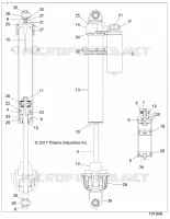 SUSPENSION, FRONT SHOCK INTERNALS