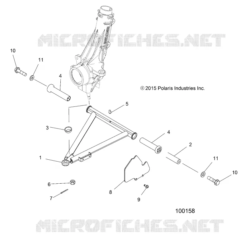 SUSPENSION, A-ARM AND STREBE MOUNTING