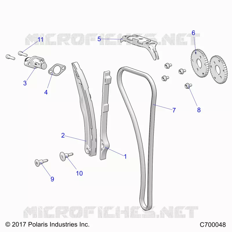 CAM CHAIN AND TENSIONER