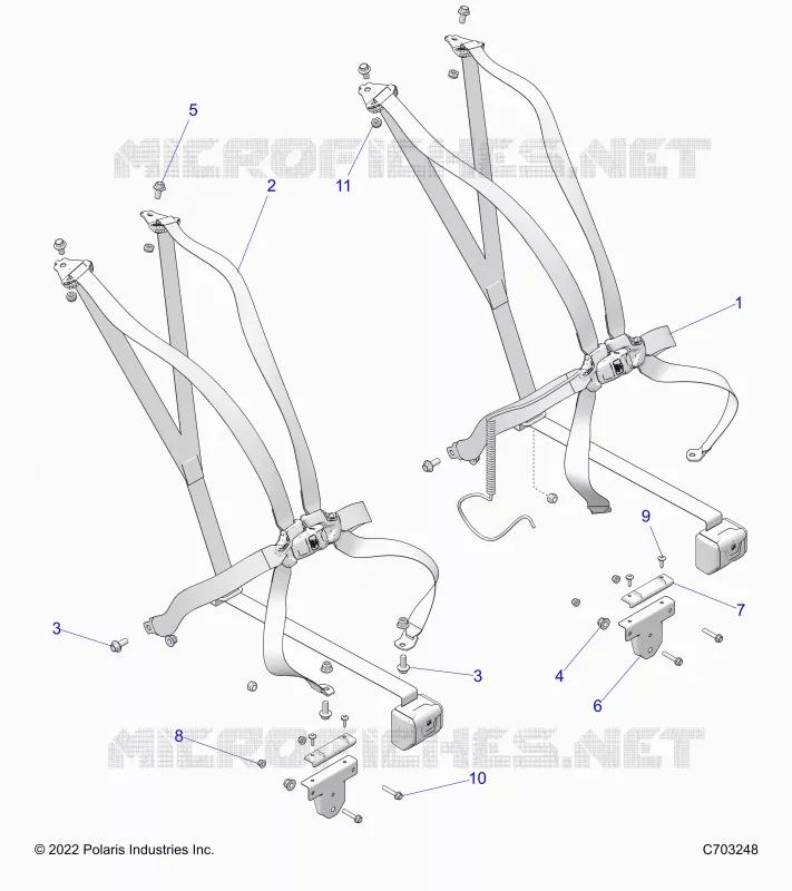 SITZ BELT MOUNTING 6 POINT